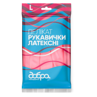 Household gloves Good Housewife Latex Delicate Size L (4820086523691)
