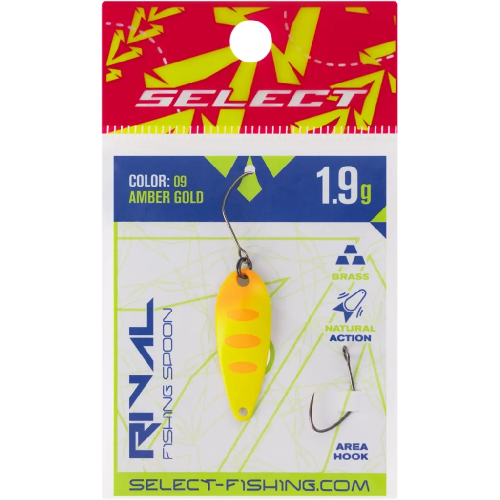 Блешня Select Rival 1.9g 30mm 09 Amber Gold (1870.79.89) Блешня Select Rival 1.9g 30mm 09 Amber Gold (1870.79.89)