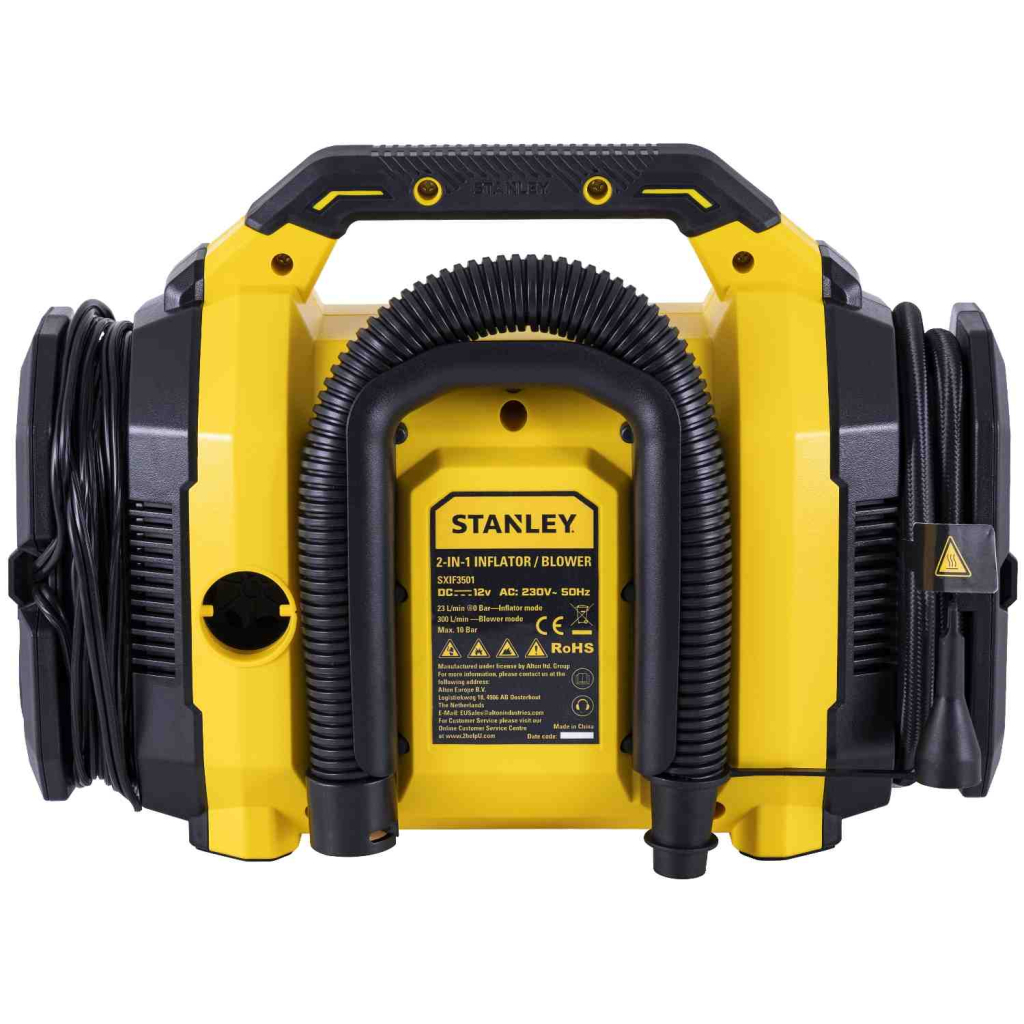 Автомобільний компресор Stanley 25 л/хв, 12 В, 10 бар, вага 2.73 кг (SXIF3501)