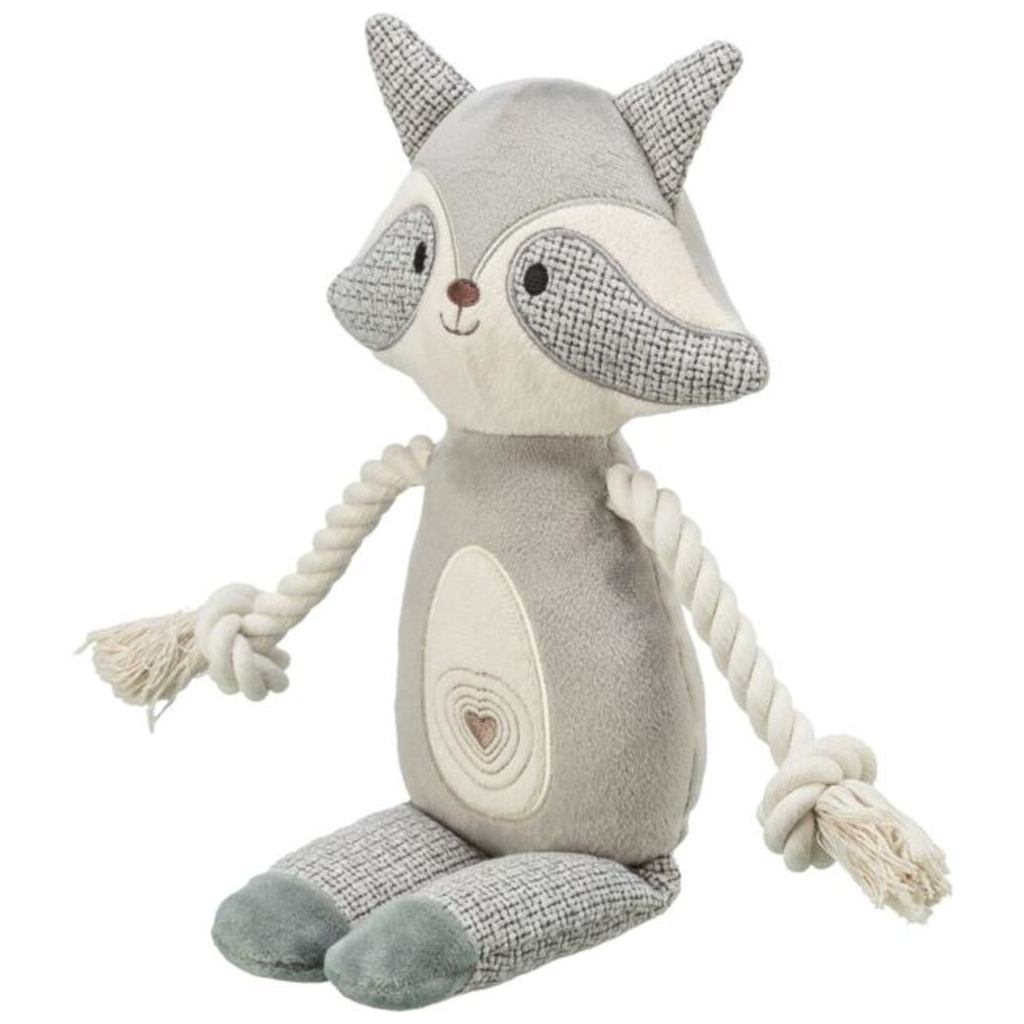 Іграшка для собак Trixie Єнот з пищалкою сірий 33 см (4011905361550)