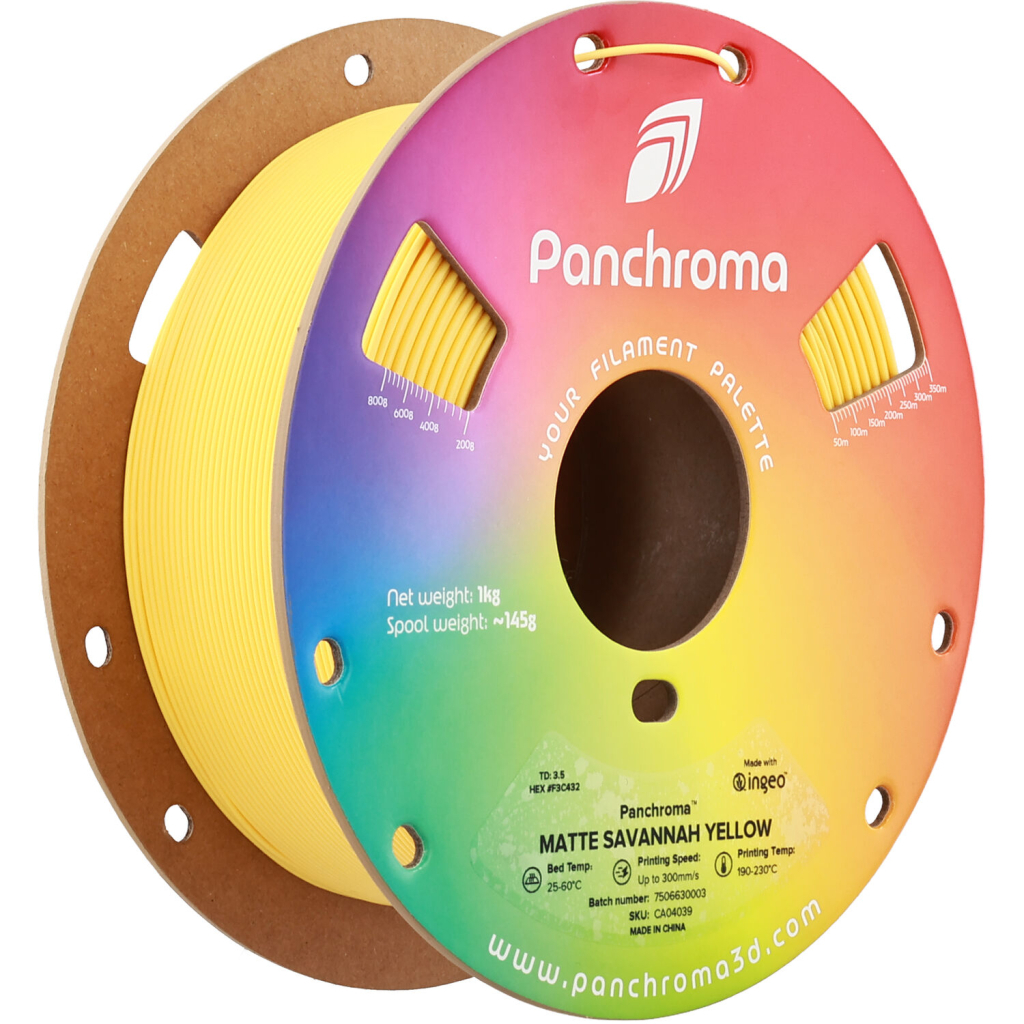 Пластик для 3D-принтера Polymaker PLA PANCHROMA MATTE 1,75mm 1kg SAVANNAH YELLOW (CA04039)