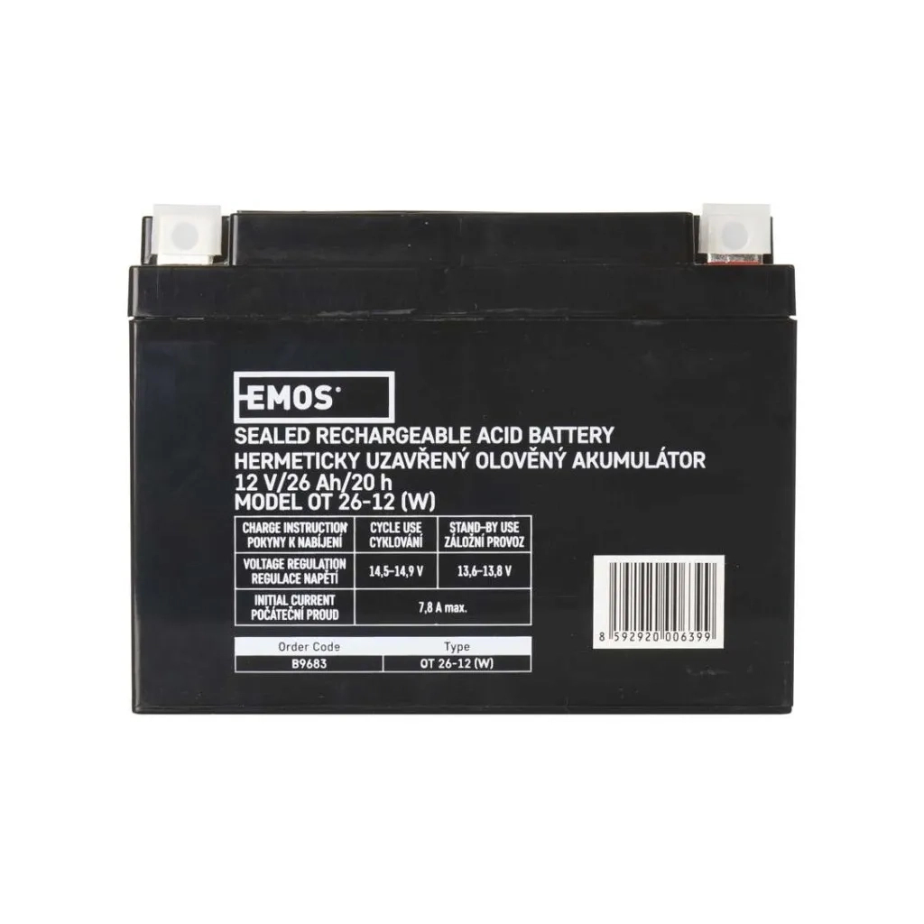 Батарея до ДБЖ EMOS 12V 26Ah (B9683) Батарея до ДБЖ EMOS 12V 26Ah (B9683)