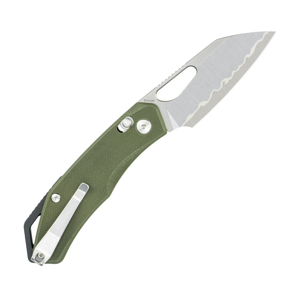 Ніж SRM Cub, Green G10, Satin (261M-GP2) Ніж SRM Cub, Green G10, Satin (261M-GP2)