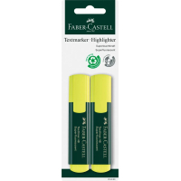 Маркер Faber-Castell текстовий Textliner 48 Superfluorescent, колір жовтий 2 шт в блістері (33021)