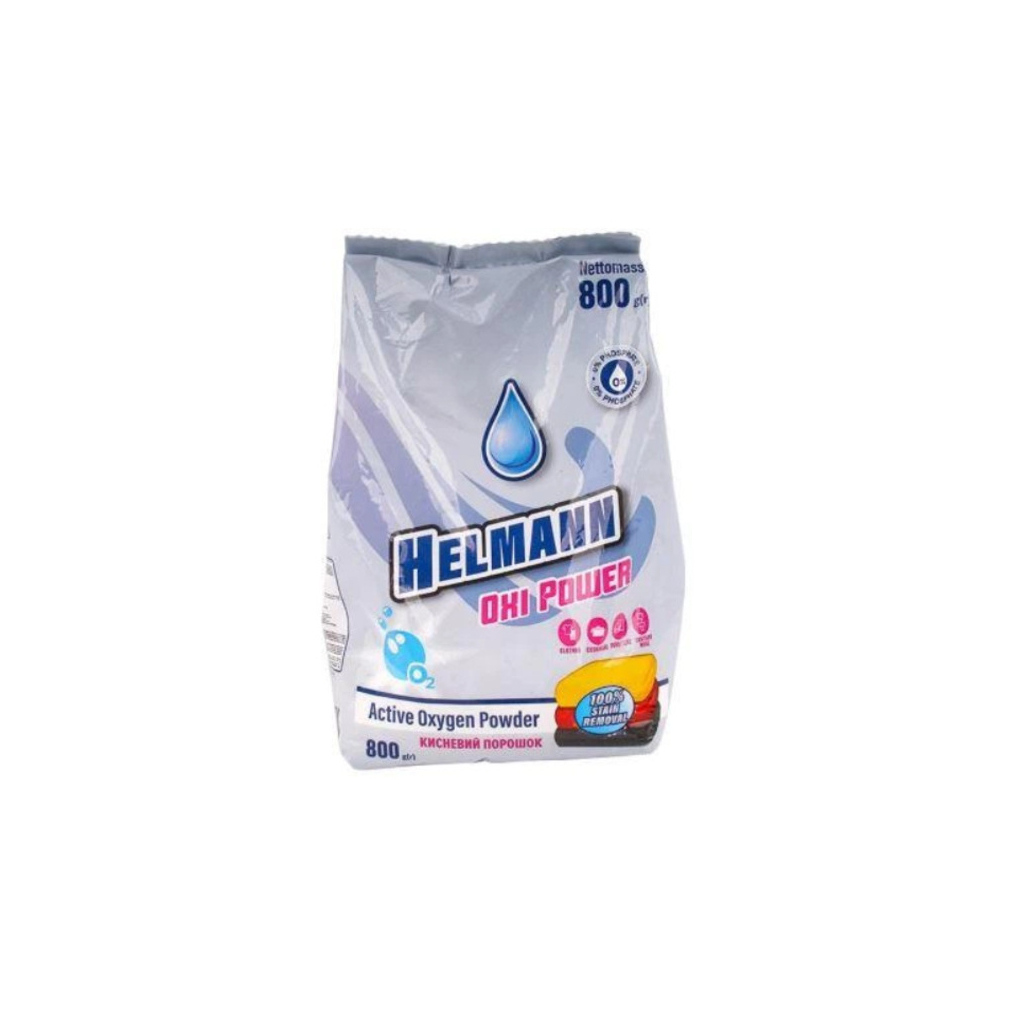 Пральний порошок Helmann Oxi Power Для всіх типів прання 800 г (4820268103932)