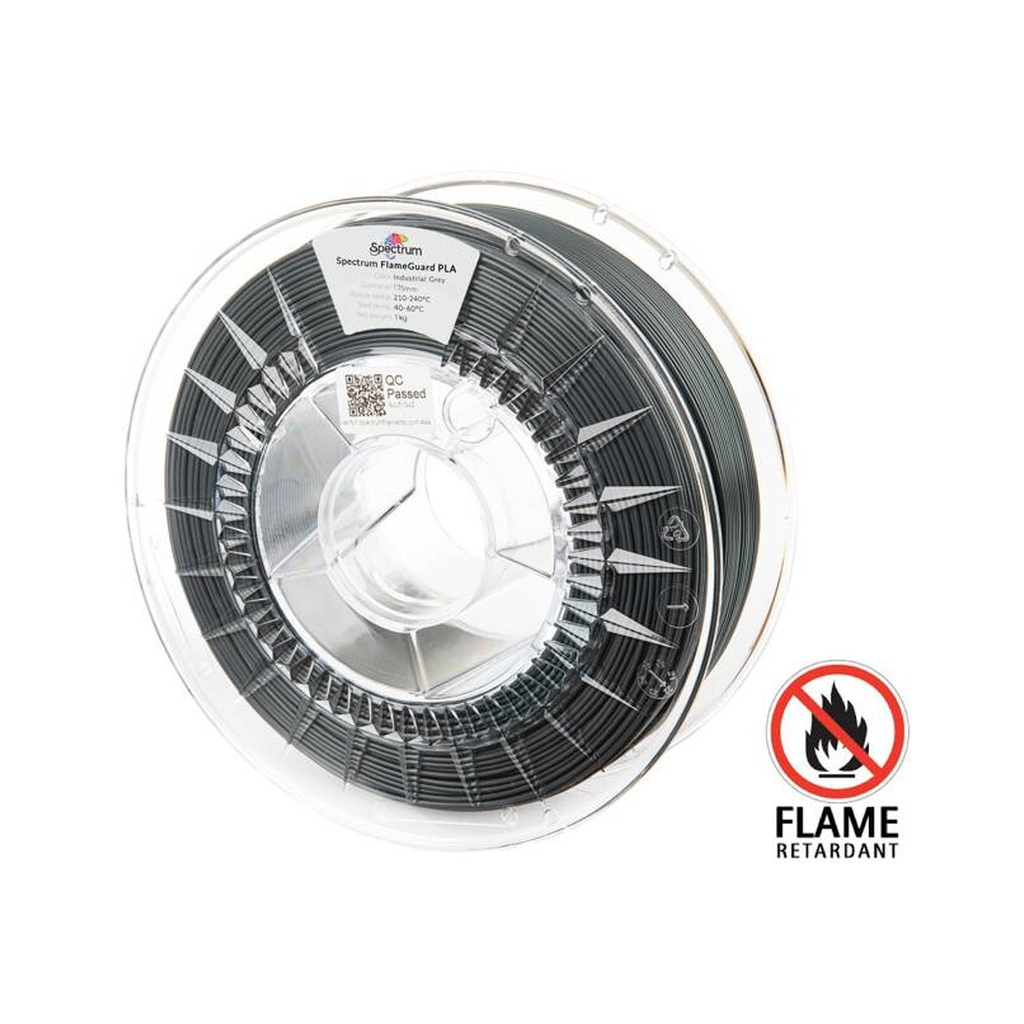 Пластик для 3D-принтера Spectrum PLA FlameGuard 1.75mm 1kg Grey, Industrial (81451)