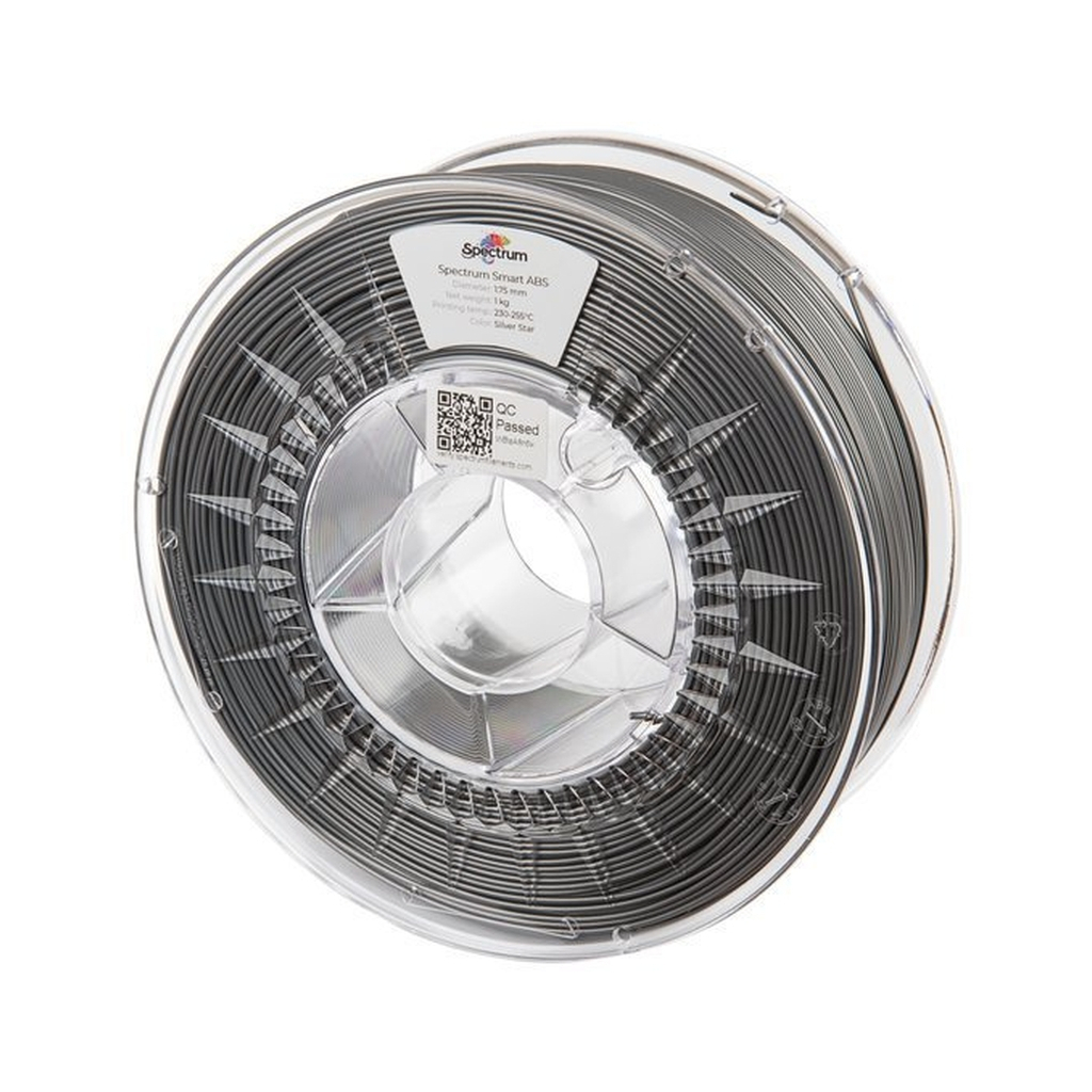 Пластик для 3D-принтера Spectrum ABS Smart 1.75mm 1kg Silver STAR, RAL 9007 (80095)