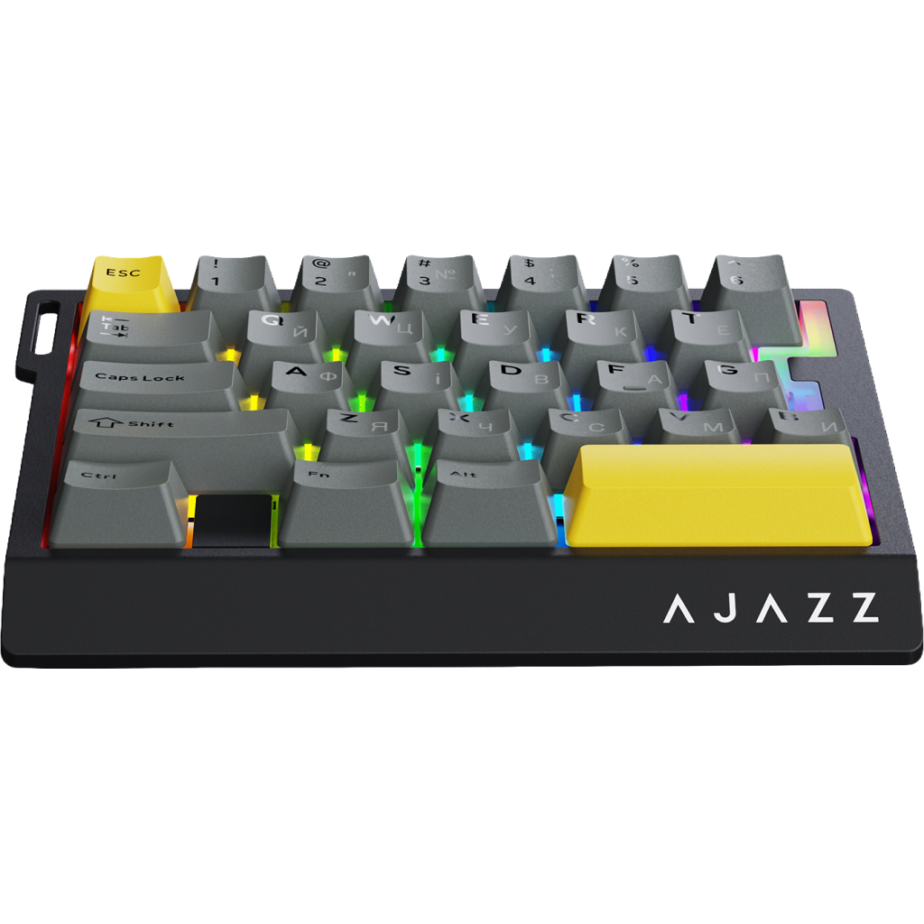Клавіатура Ajazz AK029 Ice Island Magnetic Switch USB UA Black/Yellow (AK029-I-BY)