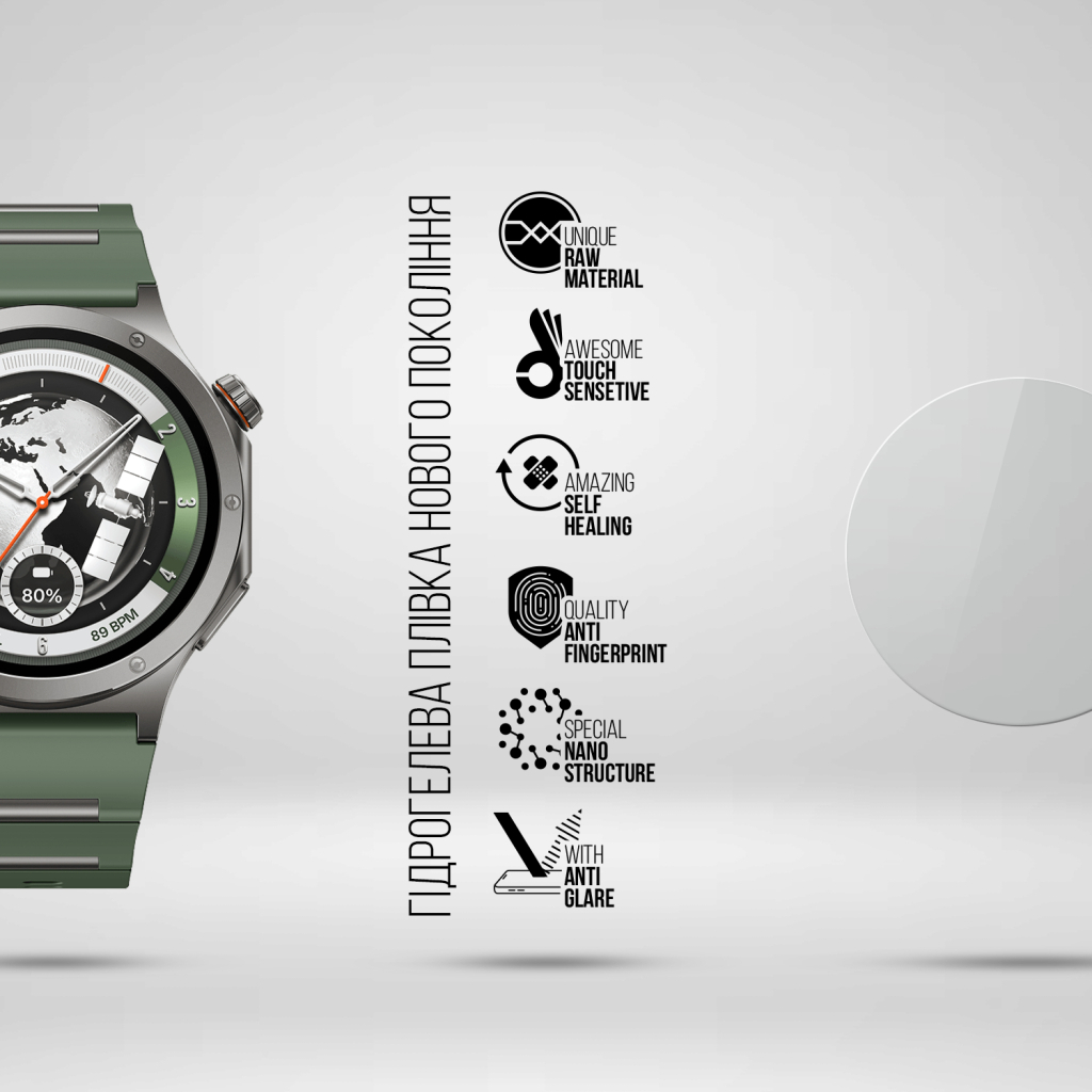 Плівка захисна Armorstandart Matte hydrogel OnePlus Watch 4 6 pcs (ARM94039)