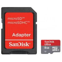 Карта пам'яті SanDisk 8Gb microSDHC Ultra UHS-I (SDSDQU-008G-U46A)