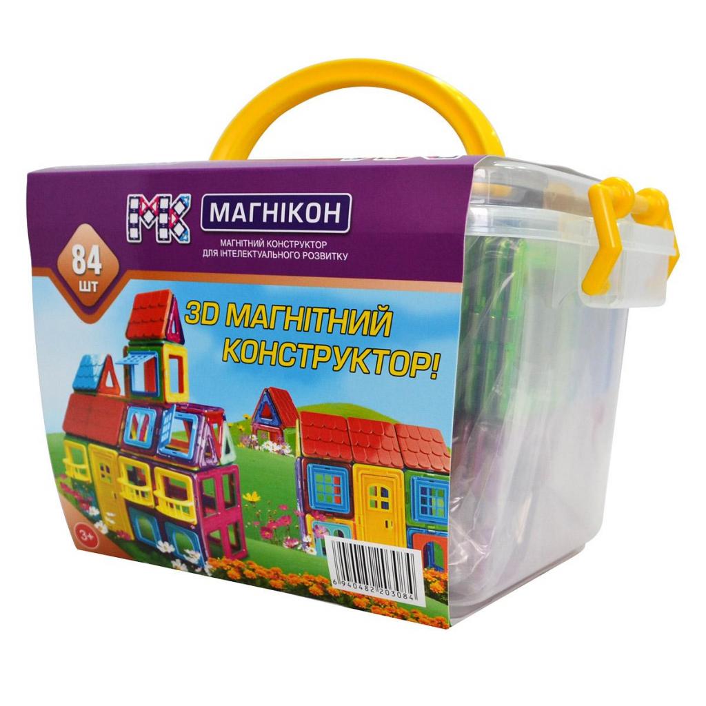 Конструктор Магнікон 84 детали Plastic box (МK-84) Конструктор Магнікон 84 детали Plastic box (МK-84)