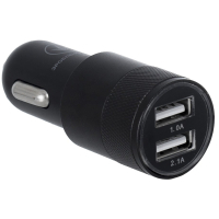 Зарядний пристрій Ergo 2.1A 2xUSB Car Charger (Black) (EСC-221 (B))