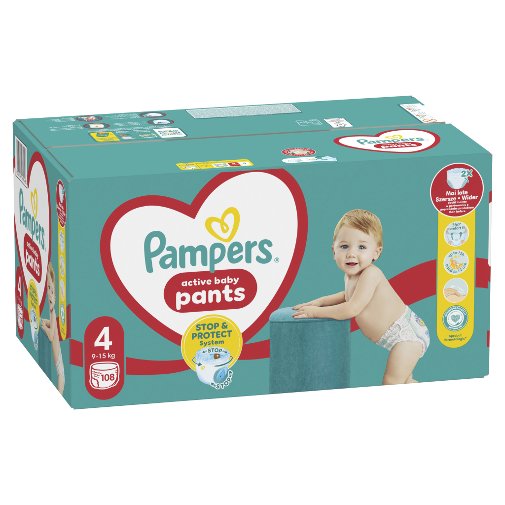Підгузки Pampers трусики Maxi Pants Розмір 4 (9-15 кг) 108 шт (8006540069448)