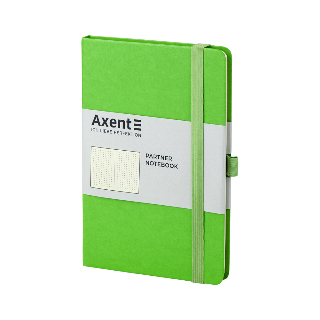 Книга записна Axent Partner 125х195 мм в точку 96 аркушів Салатова (8306-09-A)