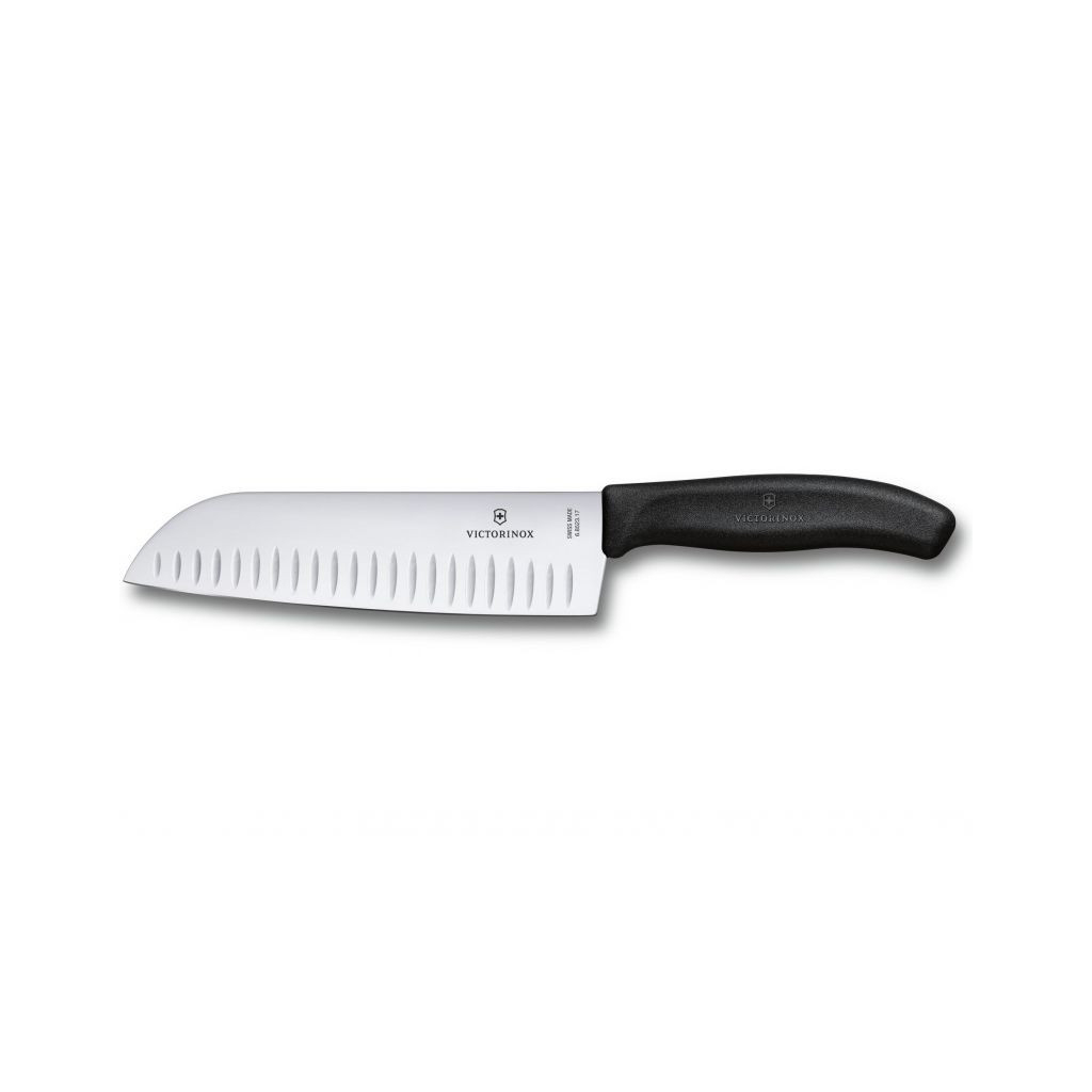Кухонний ніж Victorinox SwissClassic Santoku 17 см Black (6.8523.17B)