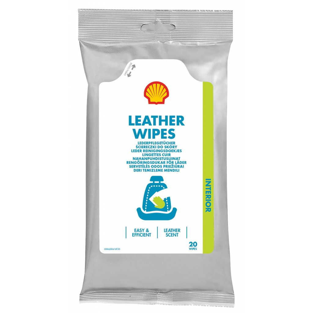 Автомобільна серветка Shell Leather Wipes (73234)