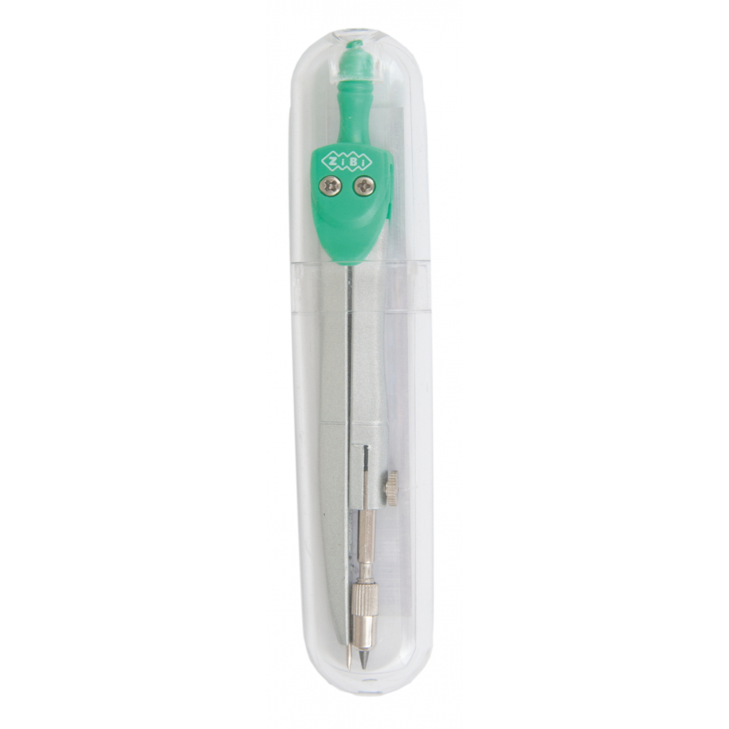 Циркуль ZiBi BASIS у твердому футлярі, зелений KIDS Line (ZB.5301BS-04)