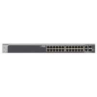 Комутатор мережевий Netgear S3300-28X (GS728TX) 24x1GE, 2x10GE, 2xSFP+, керований з можл (GS728TX-100NES)