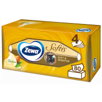 Cosmetic wipes Zewa Softis Soft & Sensitive 80 pcs. (7322540926279)