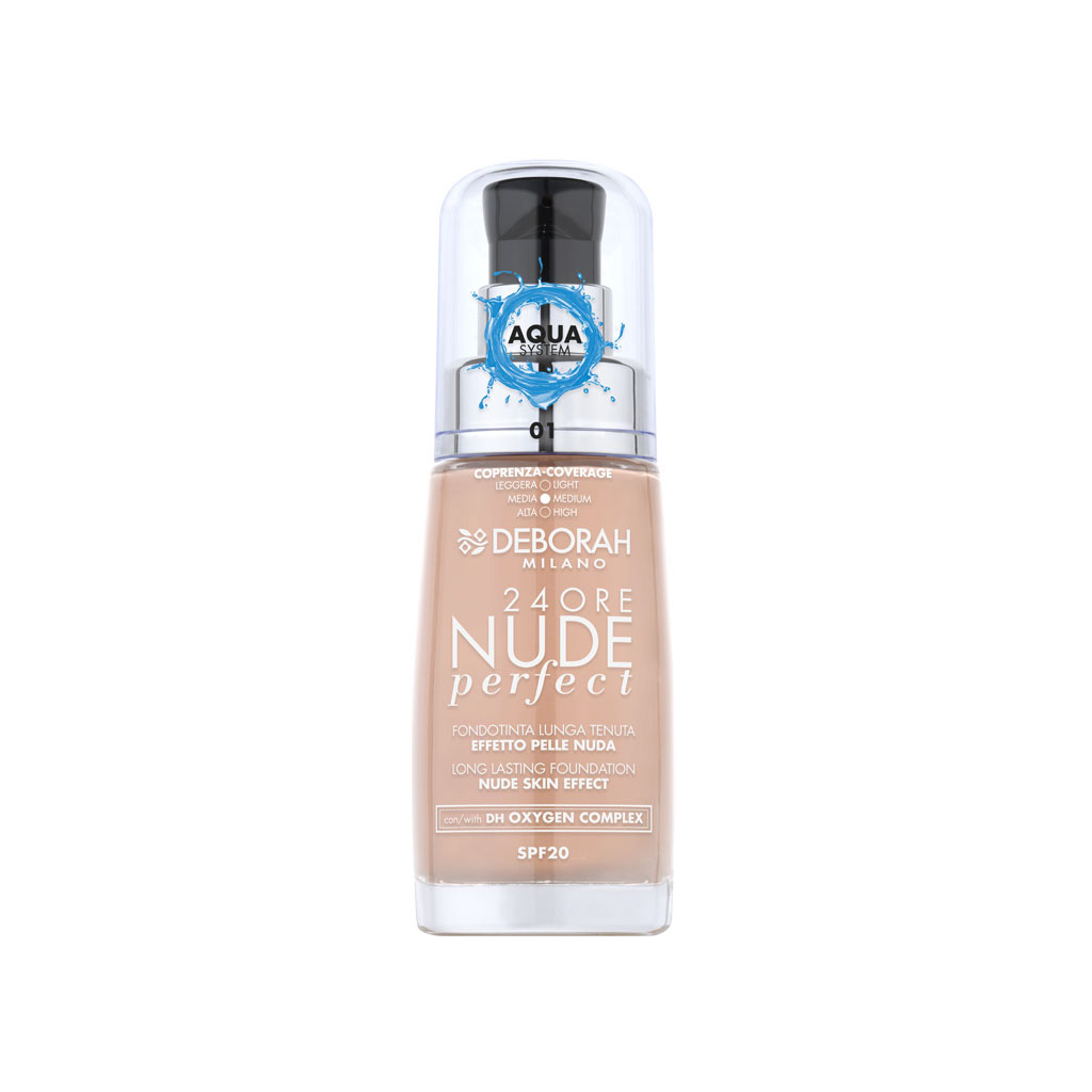 Тональна основа Deborah 24Ore Nude Perfect SPF20 01 30 мл (8009518364675)