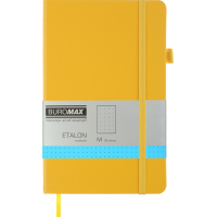 Notebook Buromax Etalon 125x195 mm 96 sheets per dot cover made of artificial leather Yellow (BM.291360-08)