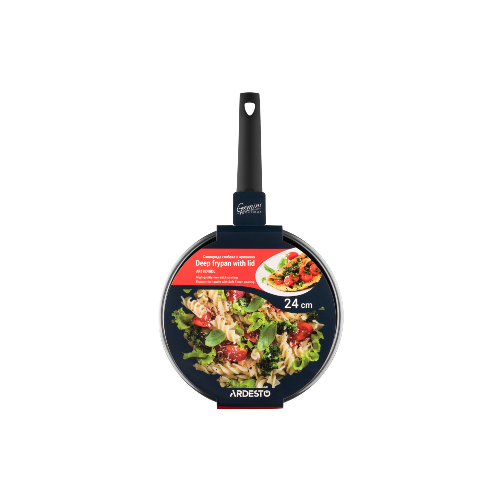Сковорода Ardesto Gemini Gourmet Viareggio Cover Grey 24 см (AR1924GDL)