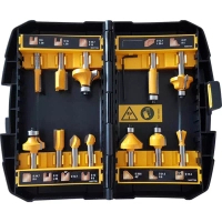 Набір фрез DeWALT діаметр хвостовика 8 мм, 12 шт. (DT90016)