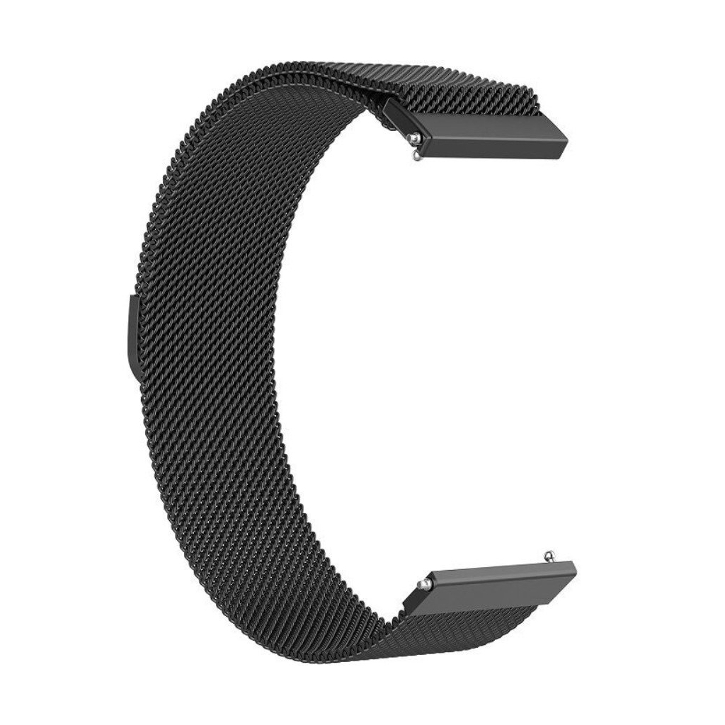 Ремінець до смарт-годинника BeCover Milanese Style для Samsung Galaxy (20mm)/Watch 5/ Watch 4.../Gear S2 Classic/Gear Sport Black (707671)