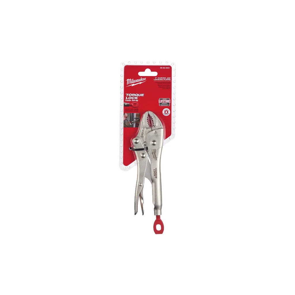 Кліщі Milwaukee затискні Torque Lock, 1-38 мм, закруглені губки (4932471732)