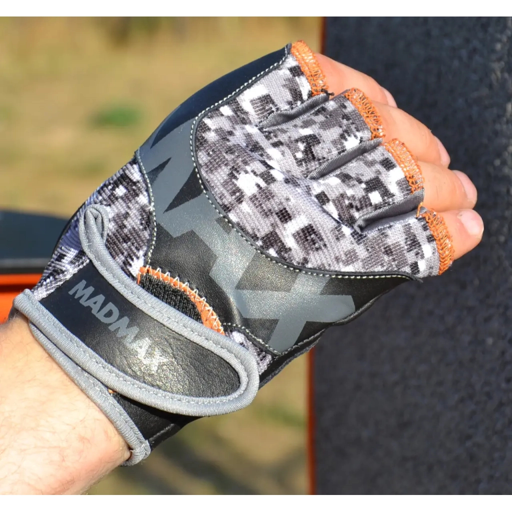 Рукавички для фітнесу MadMax MFG-831 Mti 83.1 Grey/Digital Camo L (MFG-831_L)