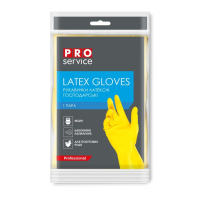 Household gloves PRO service Universal Latex Durable 1 pair M (4823071615098)