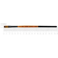 Brush for drawing Rosa Synthetic oval, FLAME 1368FR, No. 2 (4823098534730)