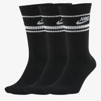 Socks Nike U Nk Crew Nsw Essential Stripe 3pr CQ0301-010 34-38 3 pairs Black (194955069226)