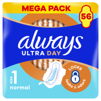 Sanitary pads Always Ultra Normal (Size 1) 56 pcs. (8700216450348)