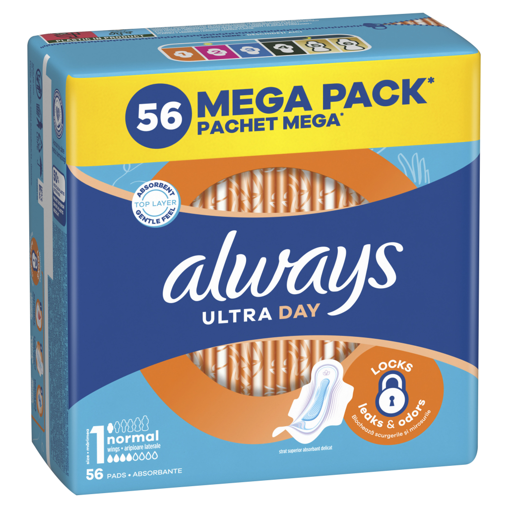 Гігієнічні прокладки Always Ultra Normal (Розмір 1) 56 шт. (8700216450348)