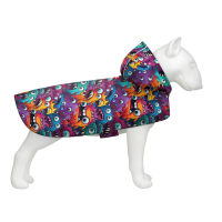 Дощовик для тварин WAUDOG Clothes Накидка з капюшоном Зубасті монстри S (356-4048)