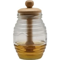 Банка для меду Ardesto Midori 500 мл, бамбук, скло (AR0922)