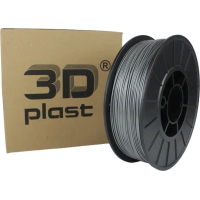 Plastic for 3D printer 3Dplast PETG 1.75mm, 0.85kg, gray metallic (3DPTG17508GMT)