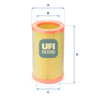Air filter for a car UFI 27.824.00