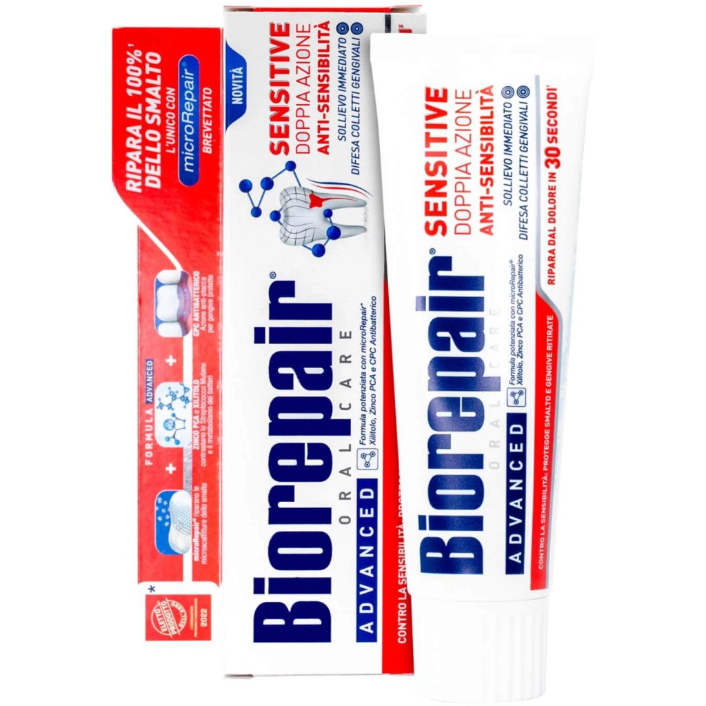 Зубна паста Biorepair Позбавлення чутливості Подвійна дія 75 мл (8017331077849)