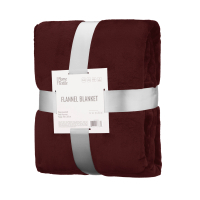 ARDESTO Flannel plaid 160x200cm, 100% polyester, burgundy (ART0221SB)