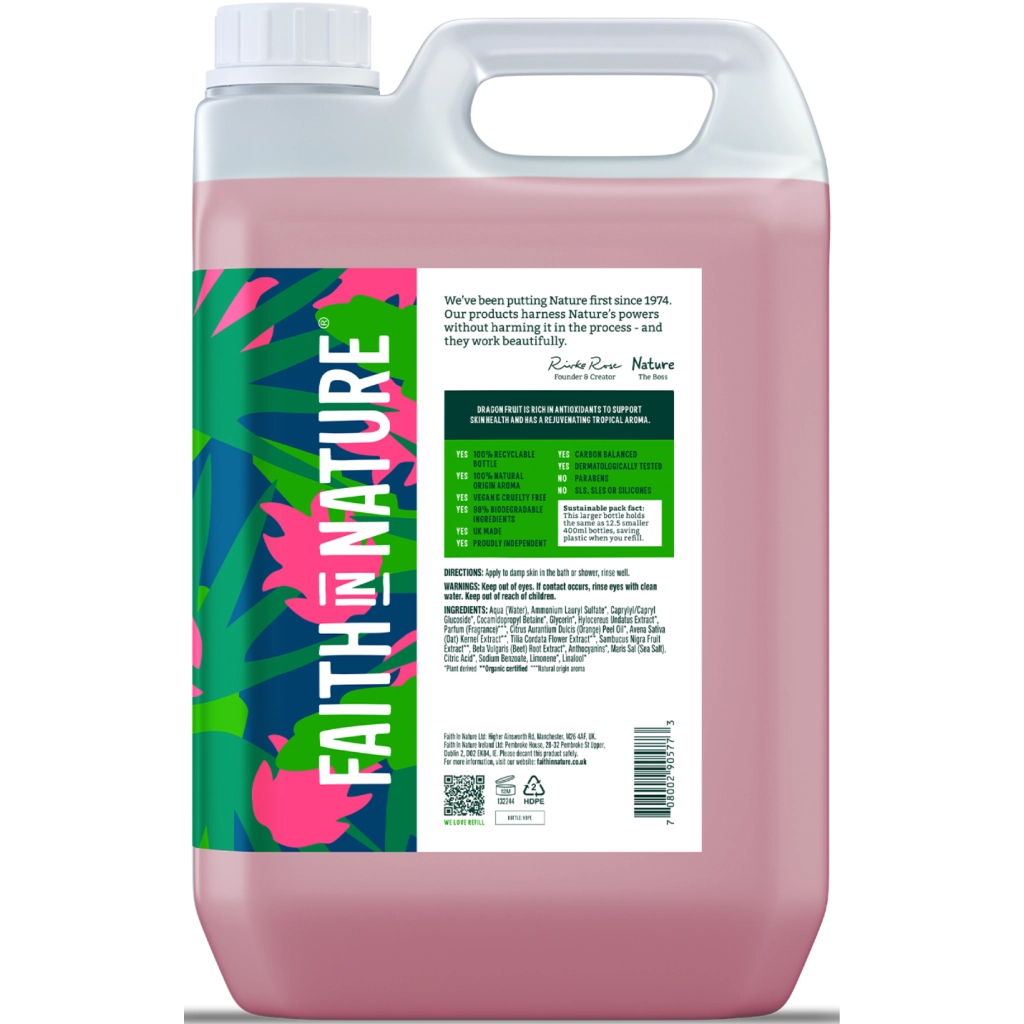 Гель для душу Faith in Nature Натуральний З фруктом дракона 5 л (708002905773)