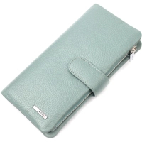 Purse Karya Made of genuine leather Gray-blue (21000)