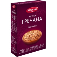 Крупа Жменька Гречана несмажена в пакетиках для варки 4х100 г (4820038700347)