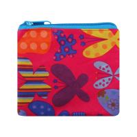 Cool For School children's wallet with a "Butterflies" zipper (CF86370)
