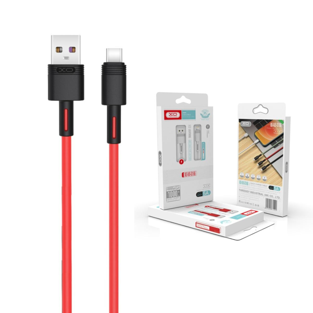 Дата кабель USB 2.0 AM to Micro 5P 1.0m 5A red XO (NB166-M-1-RD) Дата кабель USB 2.0 AM to Micro 5P 1.0m 5A red XO (NB166-M-1-RD)
