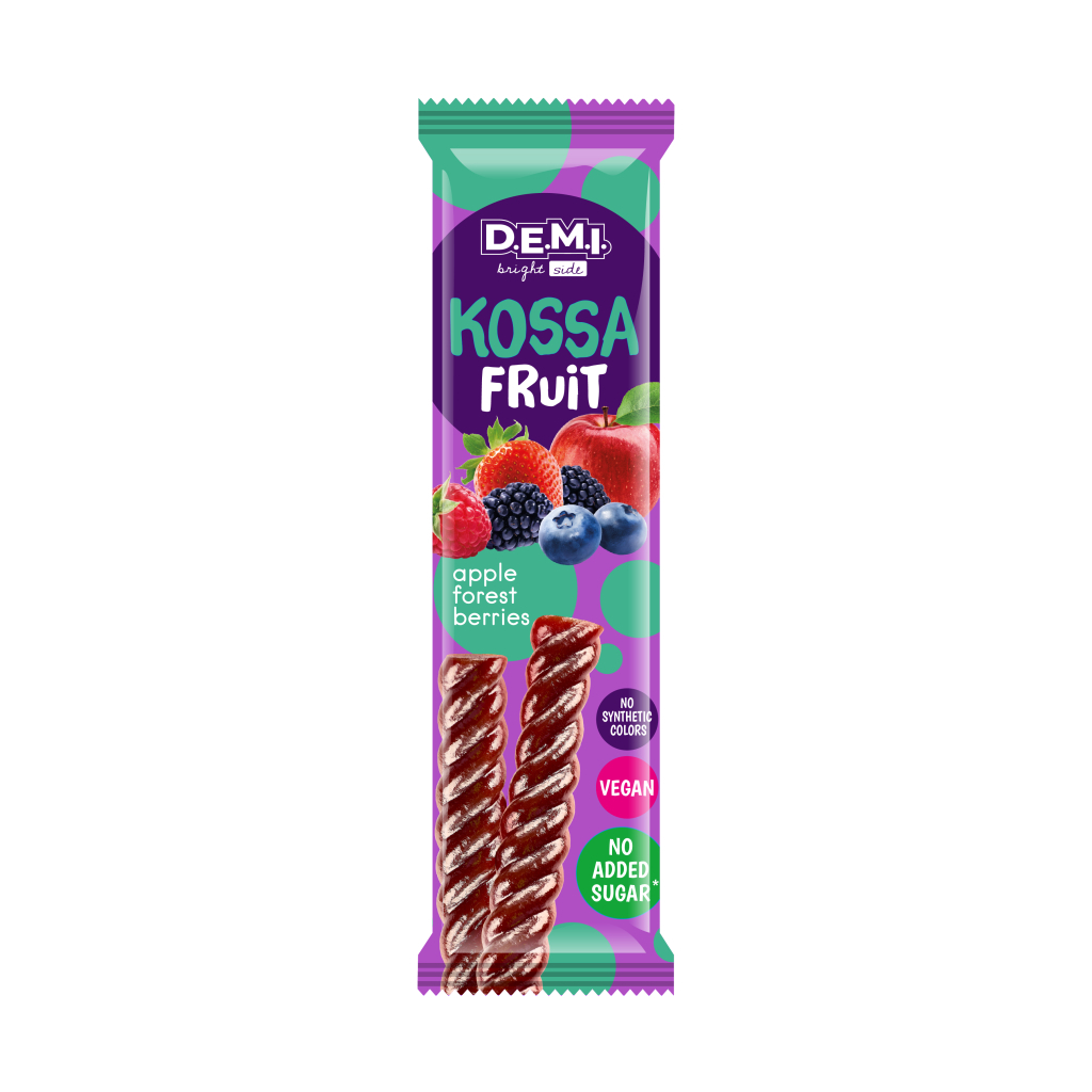 Цукерка Demi Kossa Fruit Пастила фруктова з смаком лісових ягід 15 г (de.21432) Цукерка Demi Kossa Fruit Пастила фруктова з смаком лісових ягід 15 г (de.21432)