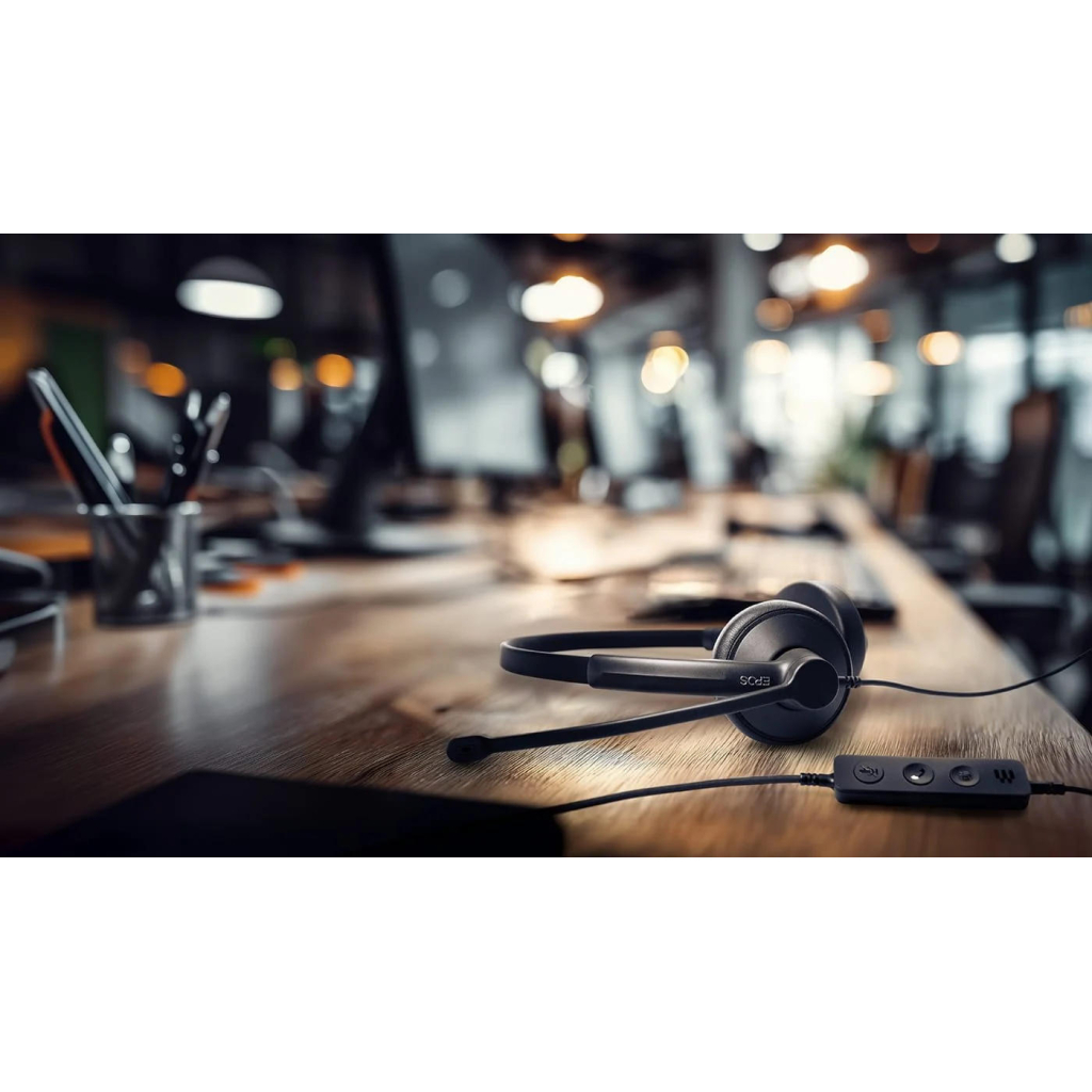 Навушники Epos Impact 100 MS Stereo USB-C+A Black (1001421) Навушники Epos Impact 100 MS Stereo USB-C+A Black (1001421)