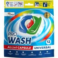 Capsules for washing Pro Wash All in 1 Universal 12 pcs. (4823128001980)
