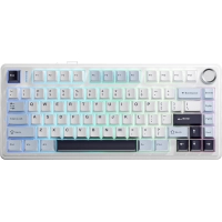 Клавіатура Aula F75 Leobog Reaper Hot-Swap PBT 2.4G Wireless/BT/USB UA White (6948391209241)